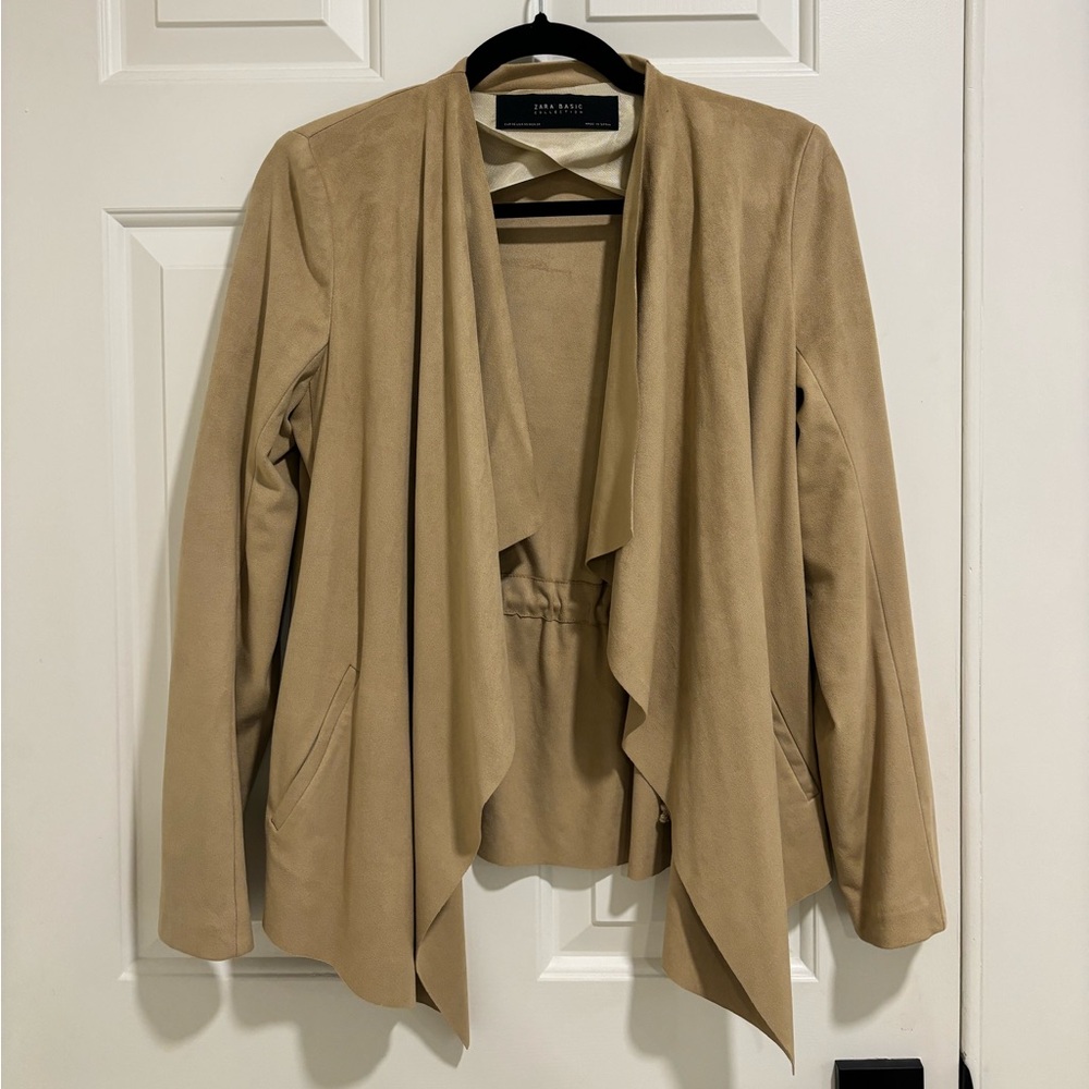 Zara Basics Tan Jacket - Size XS